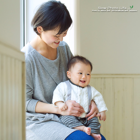 たけるくんとママの写真